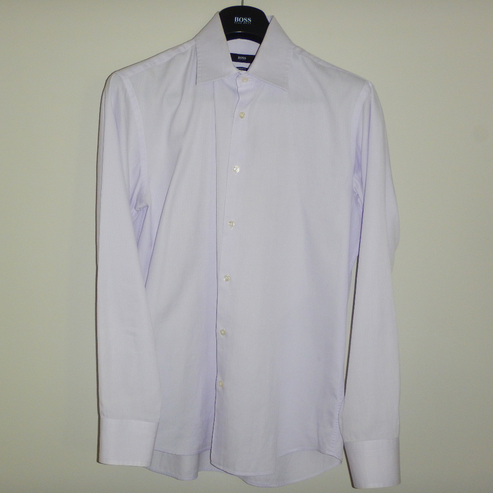 Light Pink stripped Hugo Boss Dress Shirt
